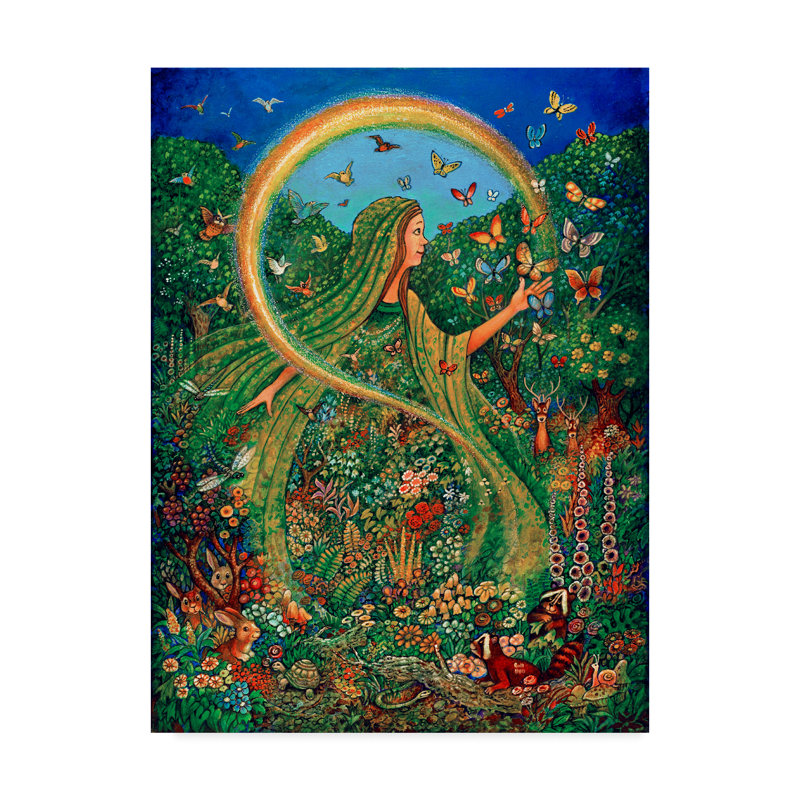 Trademark Art Forest Goddess Acrylic Painting Print On Wrapped
