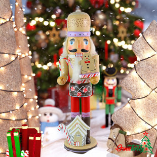 Clever Creations Gingerbread Man 6 Inch Traditional Wooden Nutcracker Festive Christmas Décor for Shelves and Tables Clever Creations Gingerbread Man 6 Inch Traditional Wooden Nutcracker Festive Christmas Décor for Shelves and Tables