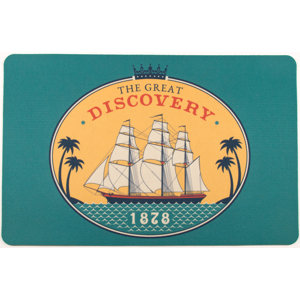 Nautical Vintage Ship 1878 Floor Mat