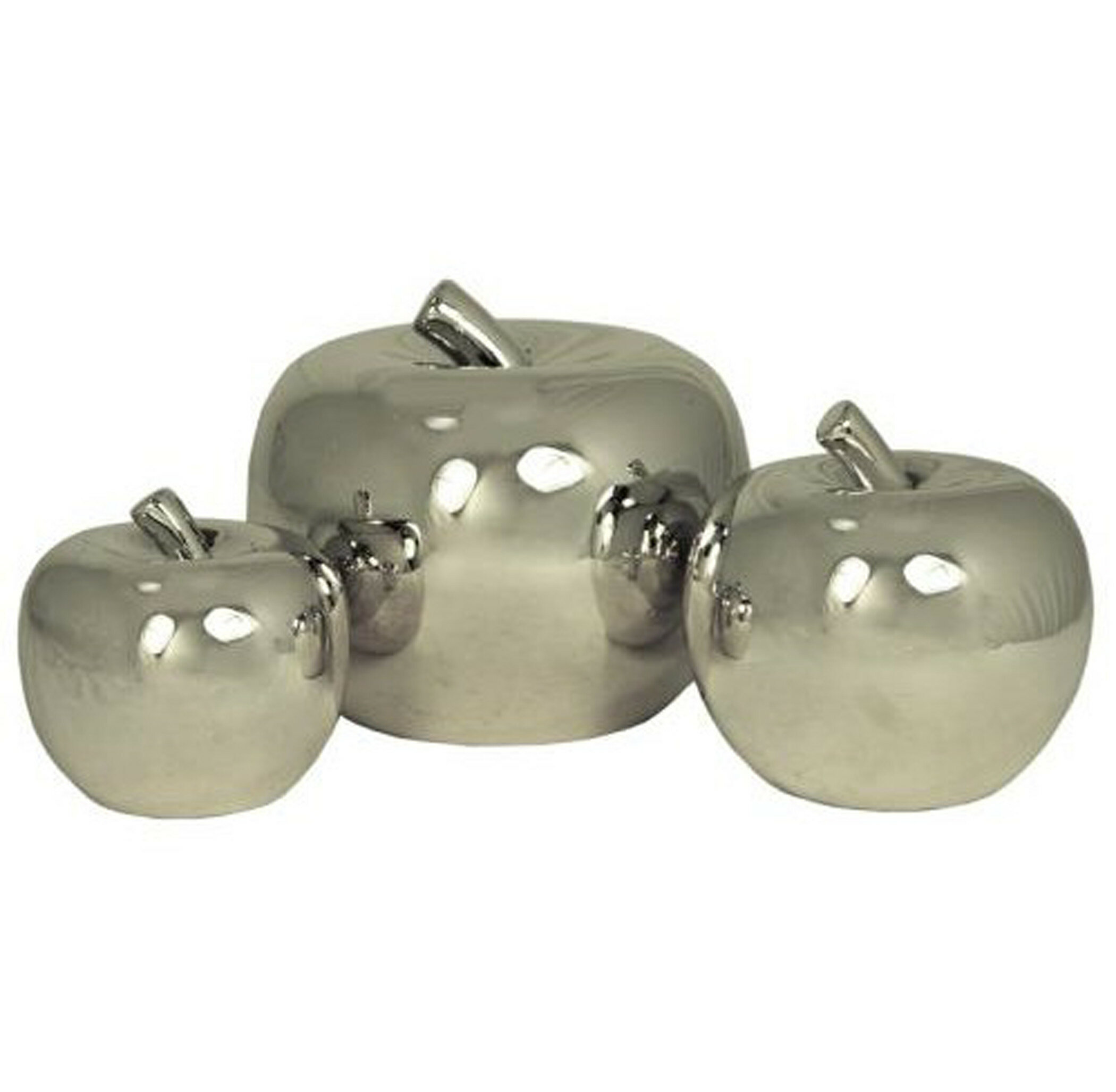 Home & Garden 3pc Ceramic Apple Set Kitchen Decor Fruit Ceramic Decor ...