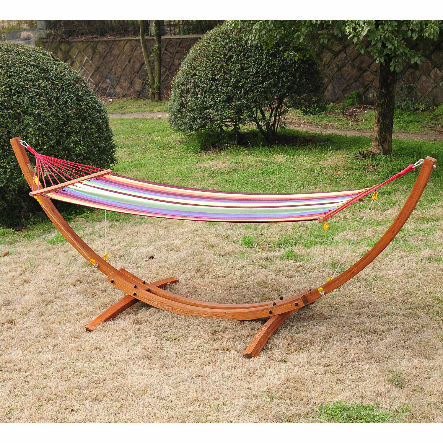 Brayden Studio Gadson Arc Patio Chair Hammock With Stand Reviews Wayfair