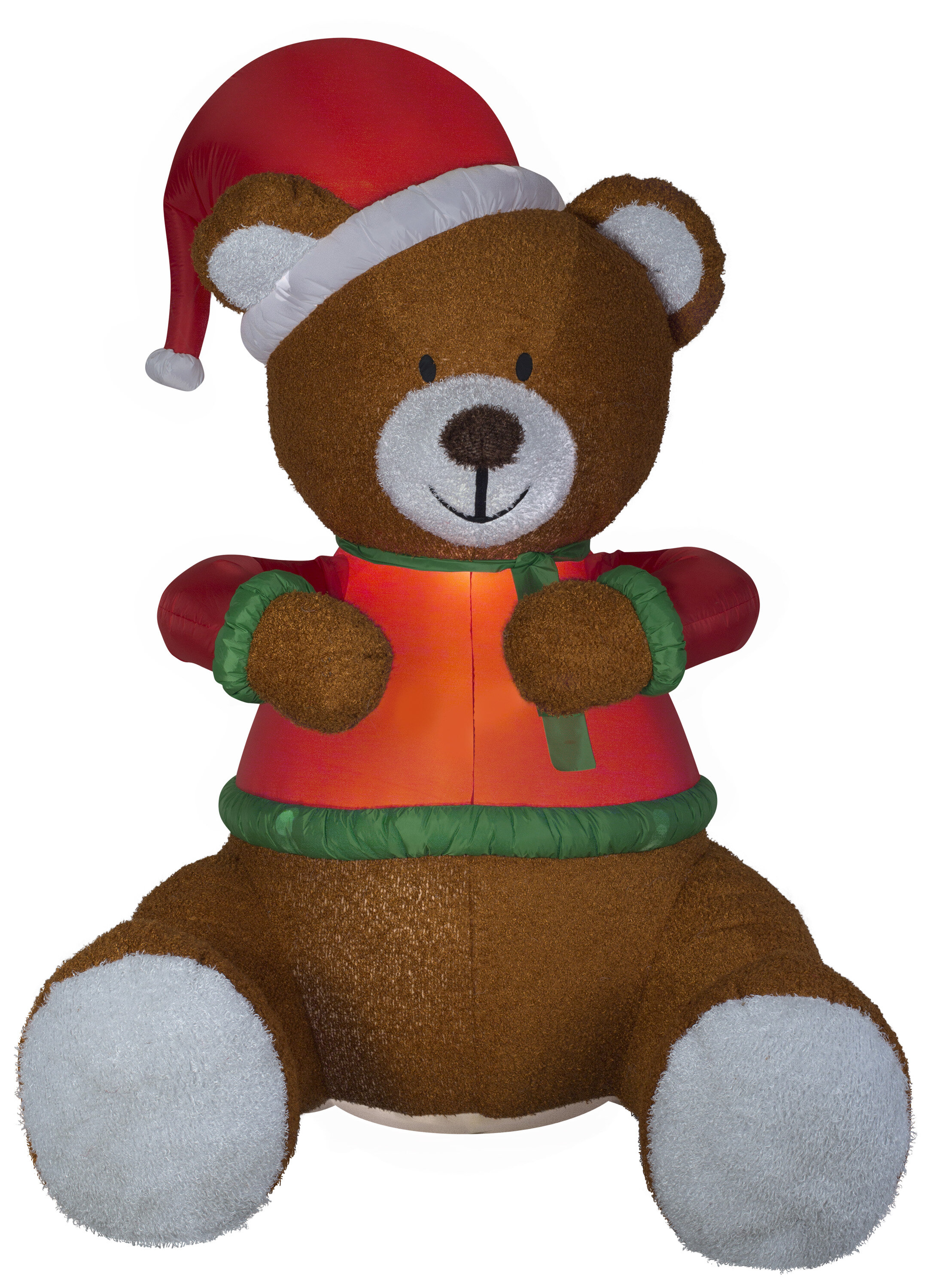 Greeting Card Plush Santa Teddy Bear With Magnetic Hands 9" P121 for sale online 