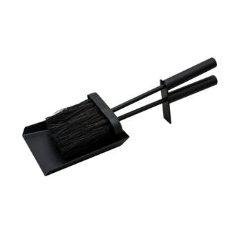 Symple Stuff Pewter 2 Piece Cast Iron Fireplace Tool Set Wayfair