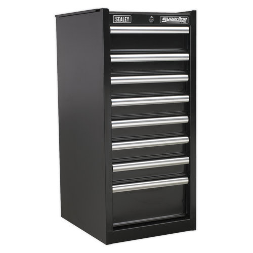 Sealey AP33589B Hang-On Chest 8 Drawer with Ball Bearing Slides - Black