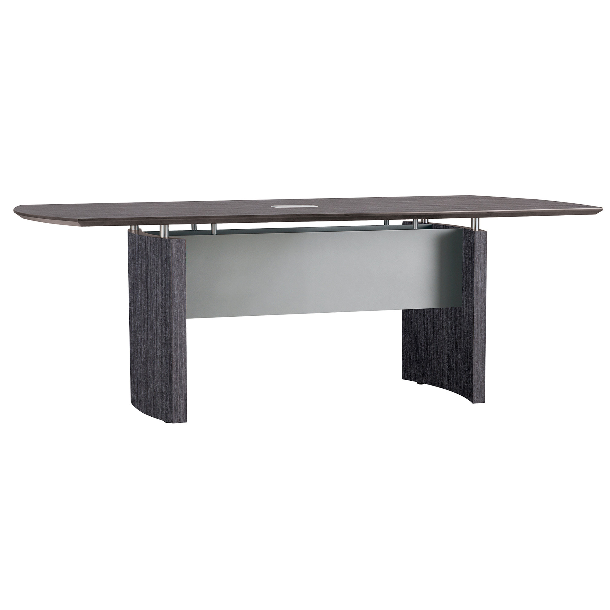 at Work 8' x 3.5' Conference Table Warm Ash Laminate/Brushed Nickel Painted Steel Frame at Work 8' x 3.5' Conference Table Warm Ash Laminate/Brushed Nickel Painted Steel Frame