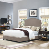 Benedict Camelback Upholstered Standard Bed by Alcott Hill®