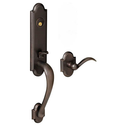 Boulder Handleset With Interior Lever And Sectional Trim Less Boulder Handleset With Interior Lever