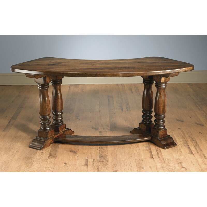 Aa Importing Solid Wood Half Circle Desk Wayfair