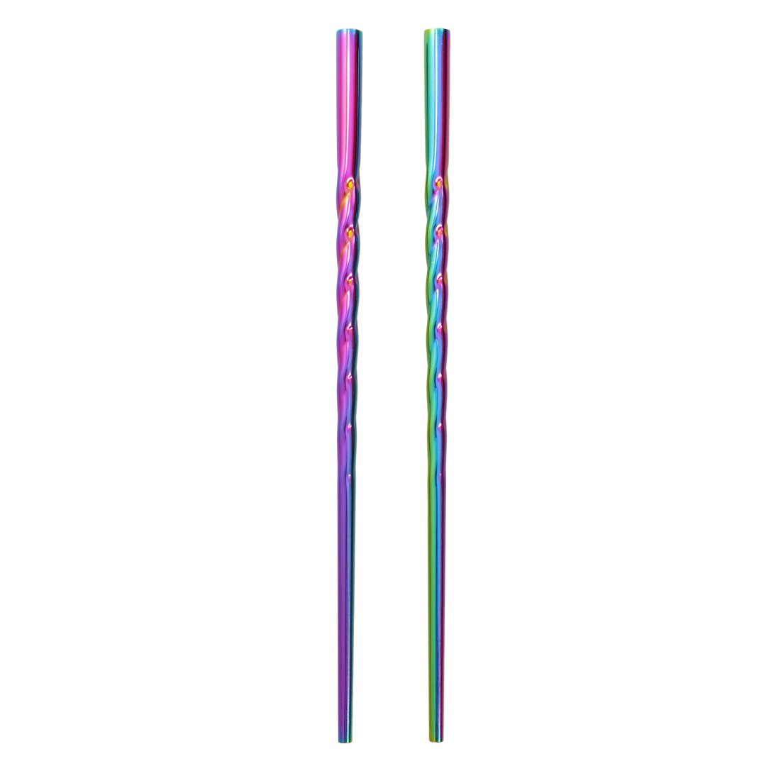 Metal Straws Unicorn Horn - Purple/Blue