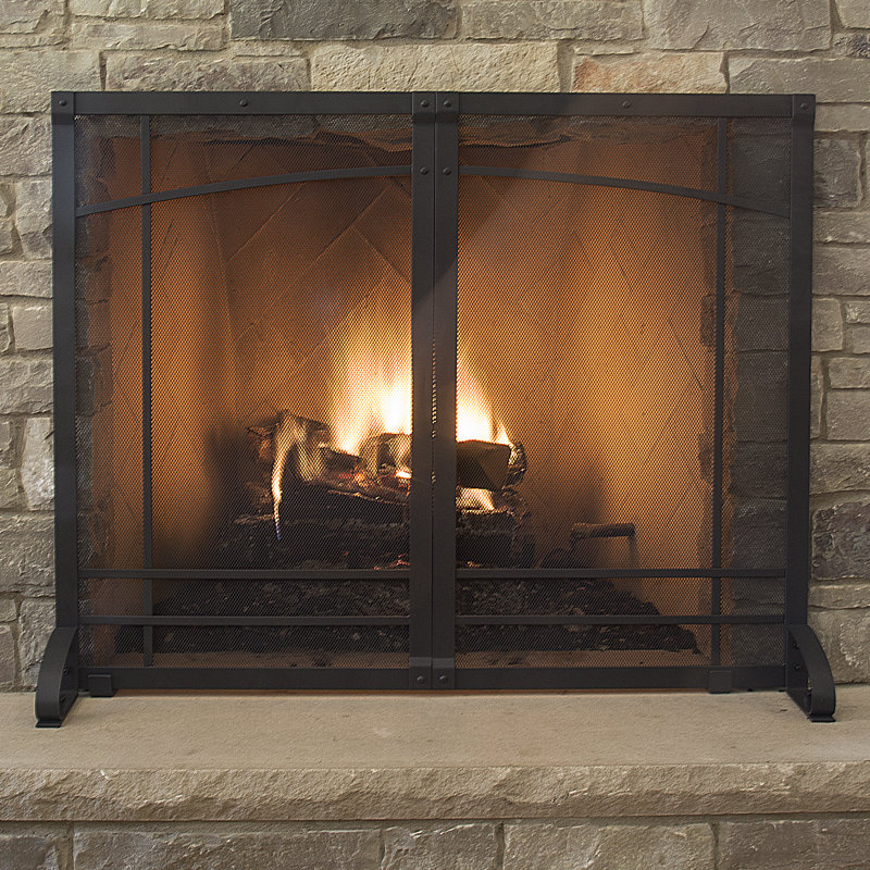 Pleasant Hearth Amherst Single Panel Steel Fireplace Screen