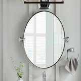 Oval Mirrors You Ll Love In 2021 Wayfair Like mirrors of other shapes, oval options can be mounted vertically or horizontally. oval mirrors you ll love in 2021 wayfair