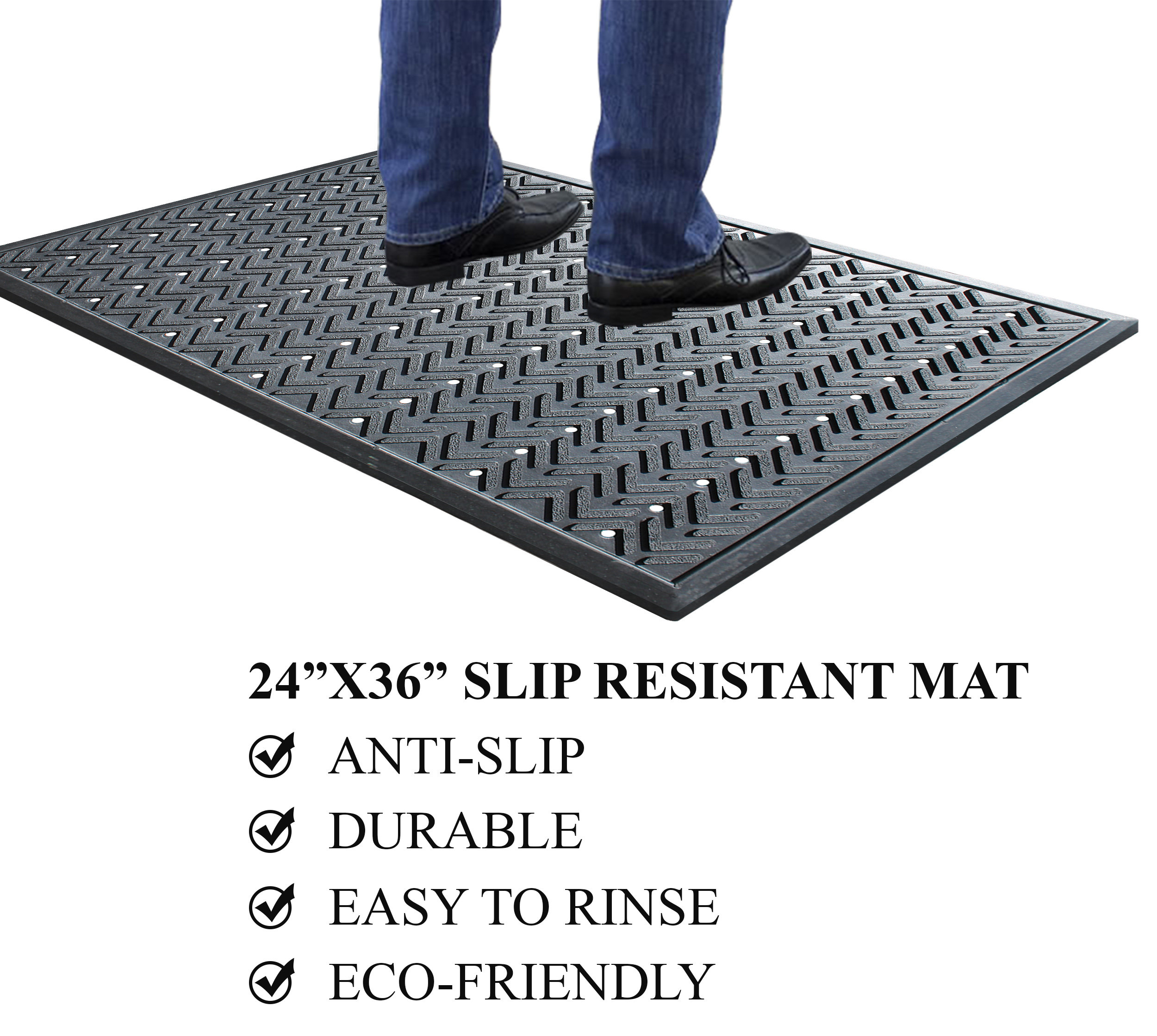 Symple Stuff Arrow Design Natural Rubber Kitchen Mat Wayfair