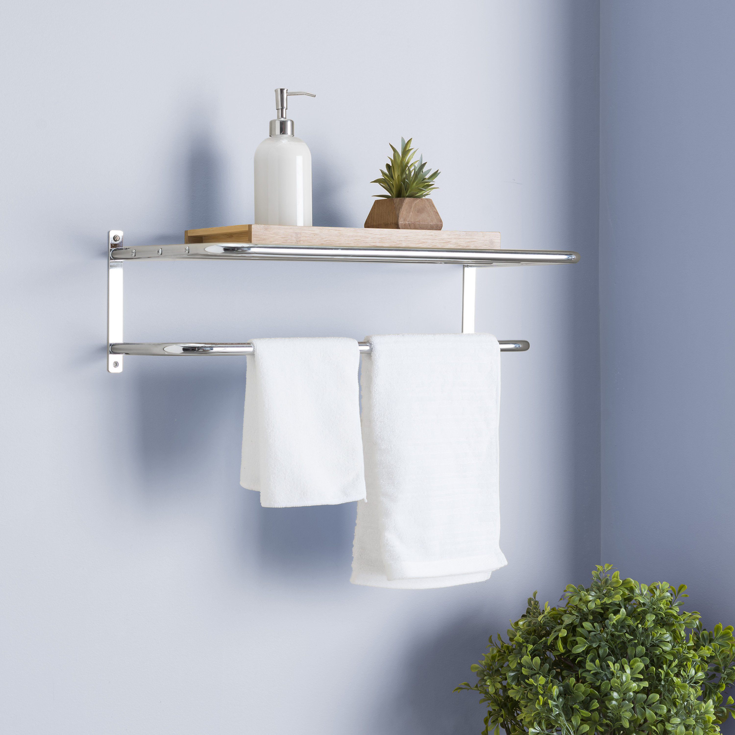 Winston Porter Denfield 24 W X 10 H X 10 D Wall Mounted Bathroom Shelves Reviews Wayfair