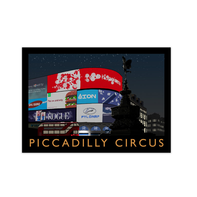 Corrigan Studio Grafikdruck Piccadilly Circus bei Nacht ...