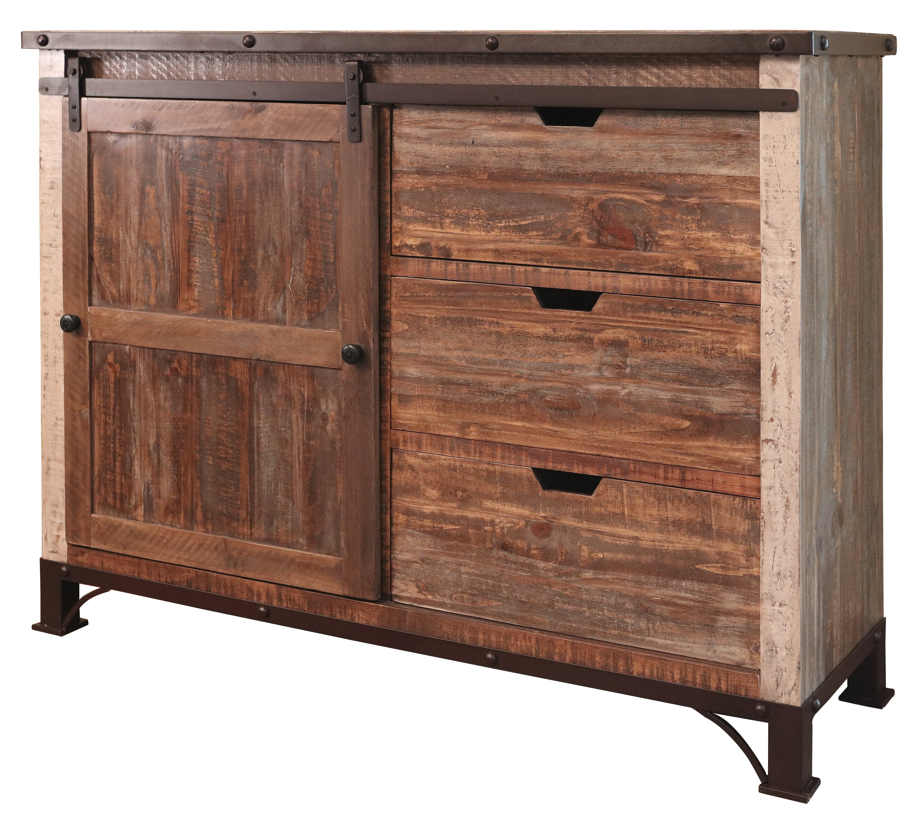 3 drawer combo dresser