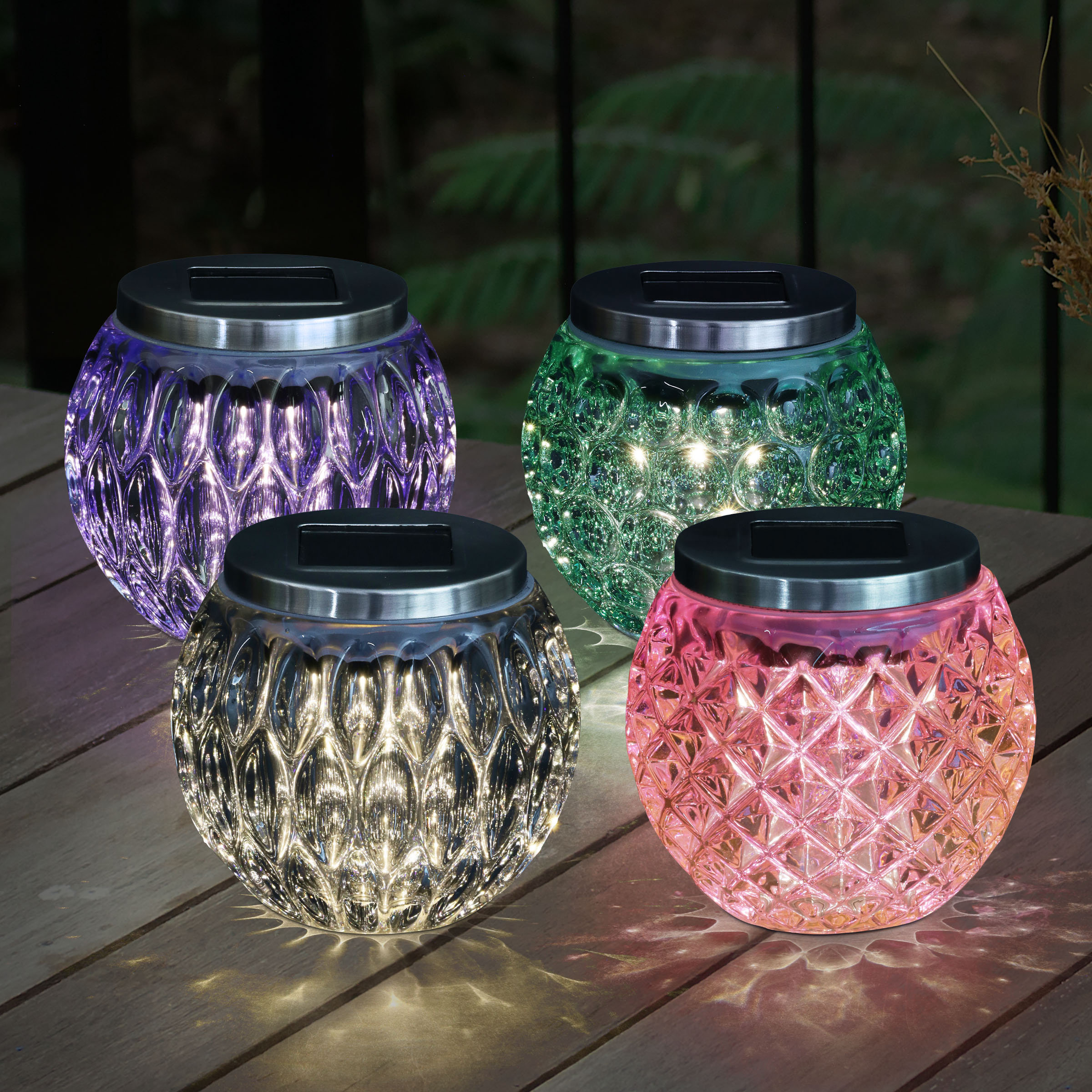 solar powered outdoor table lamp
