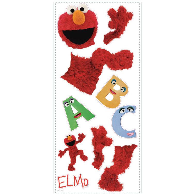 Wallhogs Sesame Street Elmowall Decal Wayfair