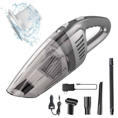 Gray Home and Car Cleaning,Wet/Dry Use Handheld Vacuum Cleaner 7000PA High Power Car Vacuum Cleaner Cordless Portable Hand Vacuum by Li-ion Battery Rechargeable Quick Charge for Pet Hair 