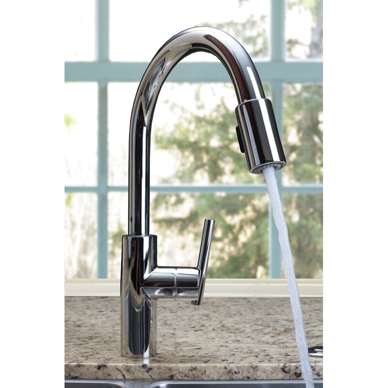 Newport Brass East Linear Pull Down Touch Single Handle Kitchen