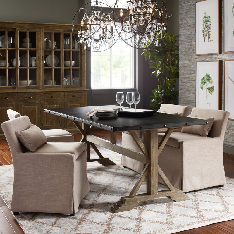 Leann Skirted Upholstered Dining Chair