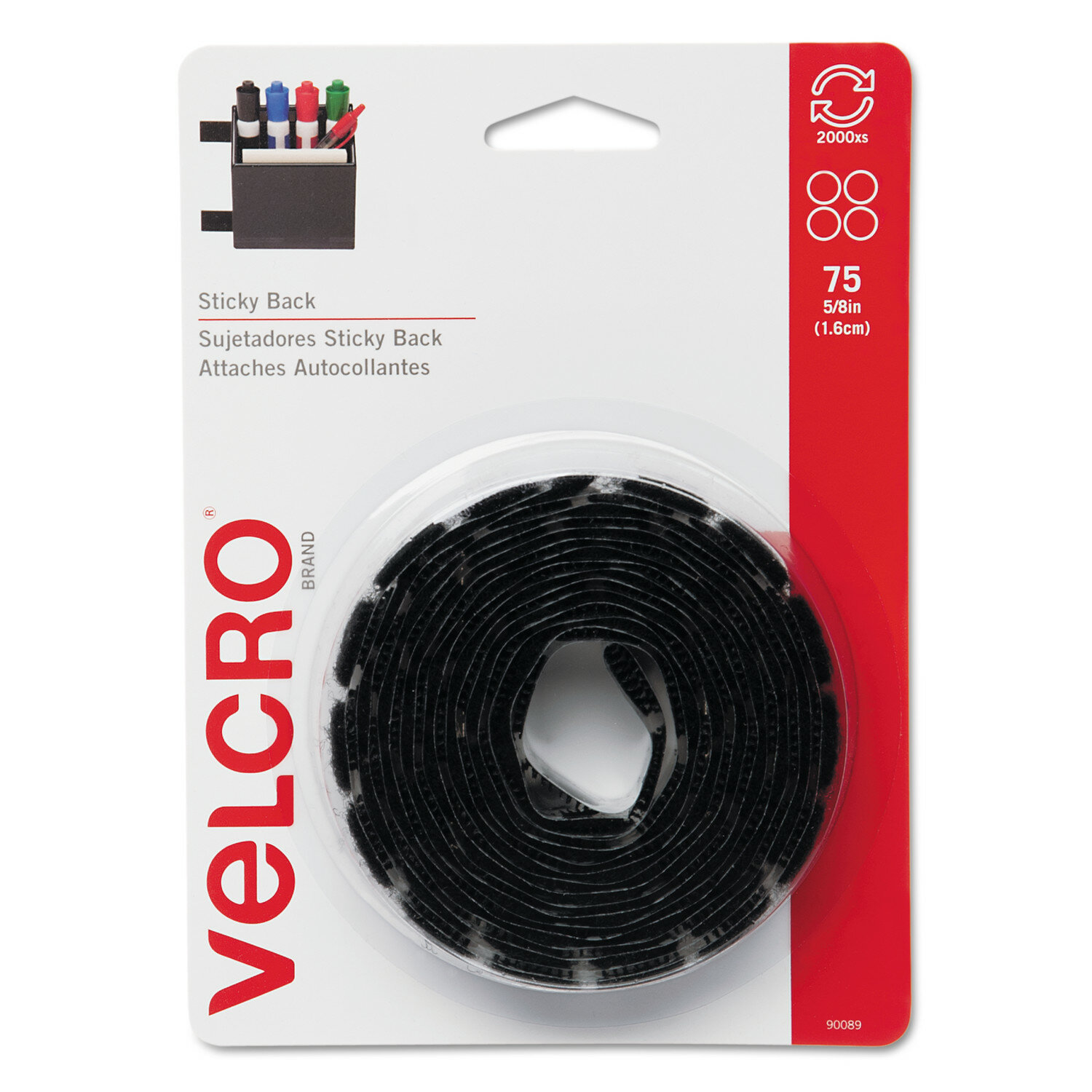 VELCRO USA, INC. Sticky-Back VELCRO® Brand Dot Fasteners With Dispenser ...