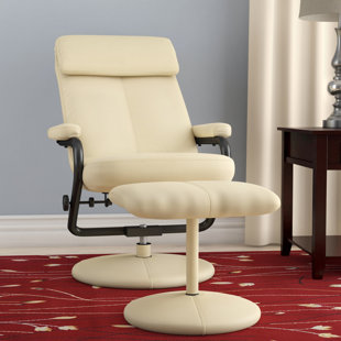 Corina Manual Swivel Recliner With Ottoman by Winston Porter