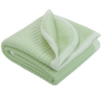 green swaddle blanket