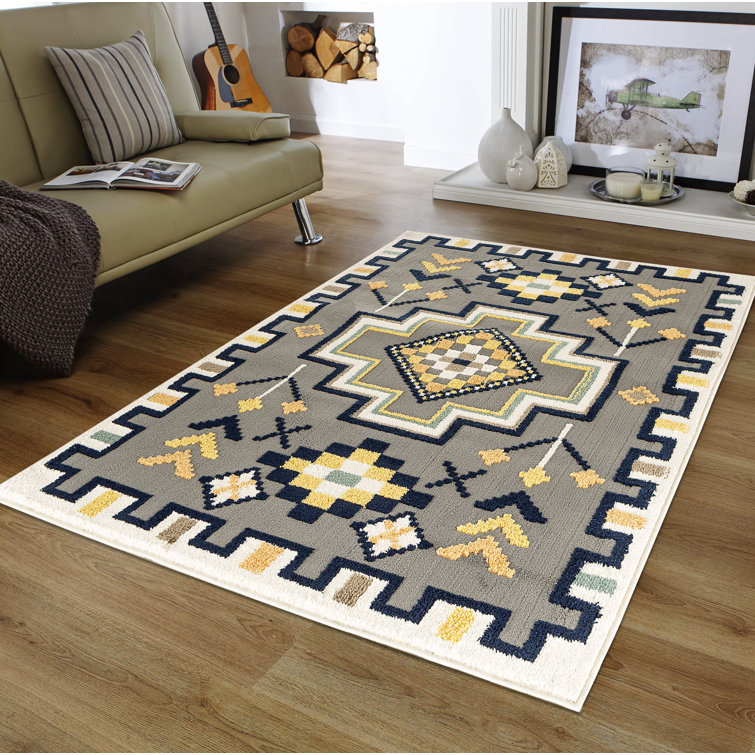 Union Rustic Adalynne Oriental Gray Area Rug Wayfair