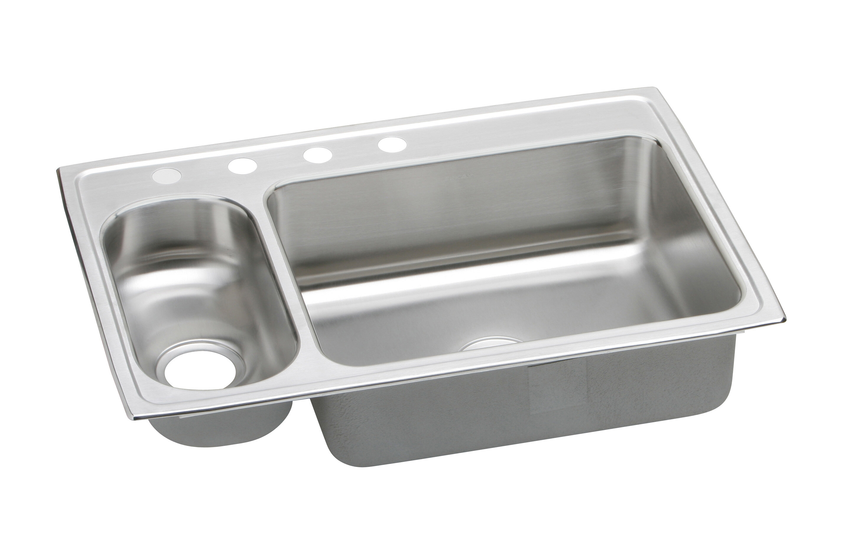 Elkay Pacemaker 33" x 22" Double Basin Drop-In Kitchen ...