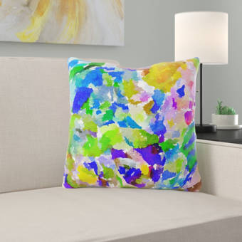 The Holiday Aisle Umaiza Eensy Weensy Spider Print Square Pillow Cover And Insert Wayfair