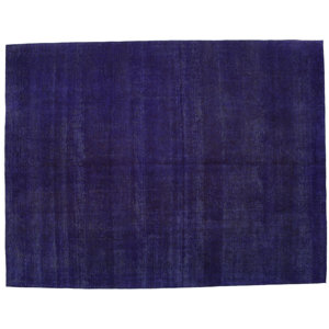 One-of-a-Kind Vintage Hand-Knotted Purple Area Rug
