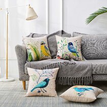 Decorative Velvet Pillow Cover Rooster Animal Vivid Cushion Cover Trim 