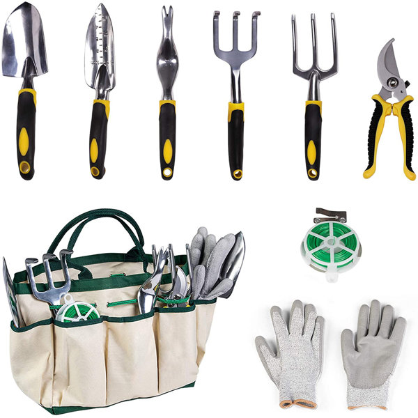 Pruning Shears Secateurs Hi-Spec 5 Piece Pink Garden Hand Tool Kit Set 