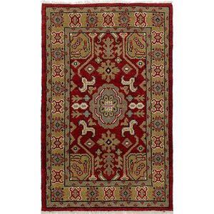 One-of-a-Kind Berkshire Hand-Knotted Wool Red Area Rug