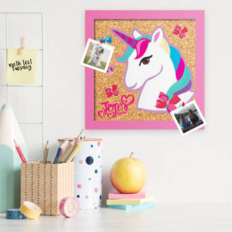 Zoomie Kids Jojo Siwa Unicorn Wall Mounted Corkboard Wayfair