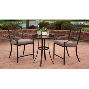 Outdoor Bistro Set Bar Height Wayfair Quickview