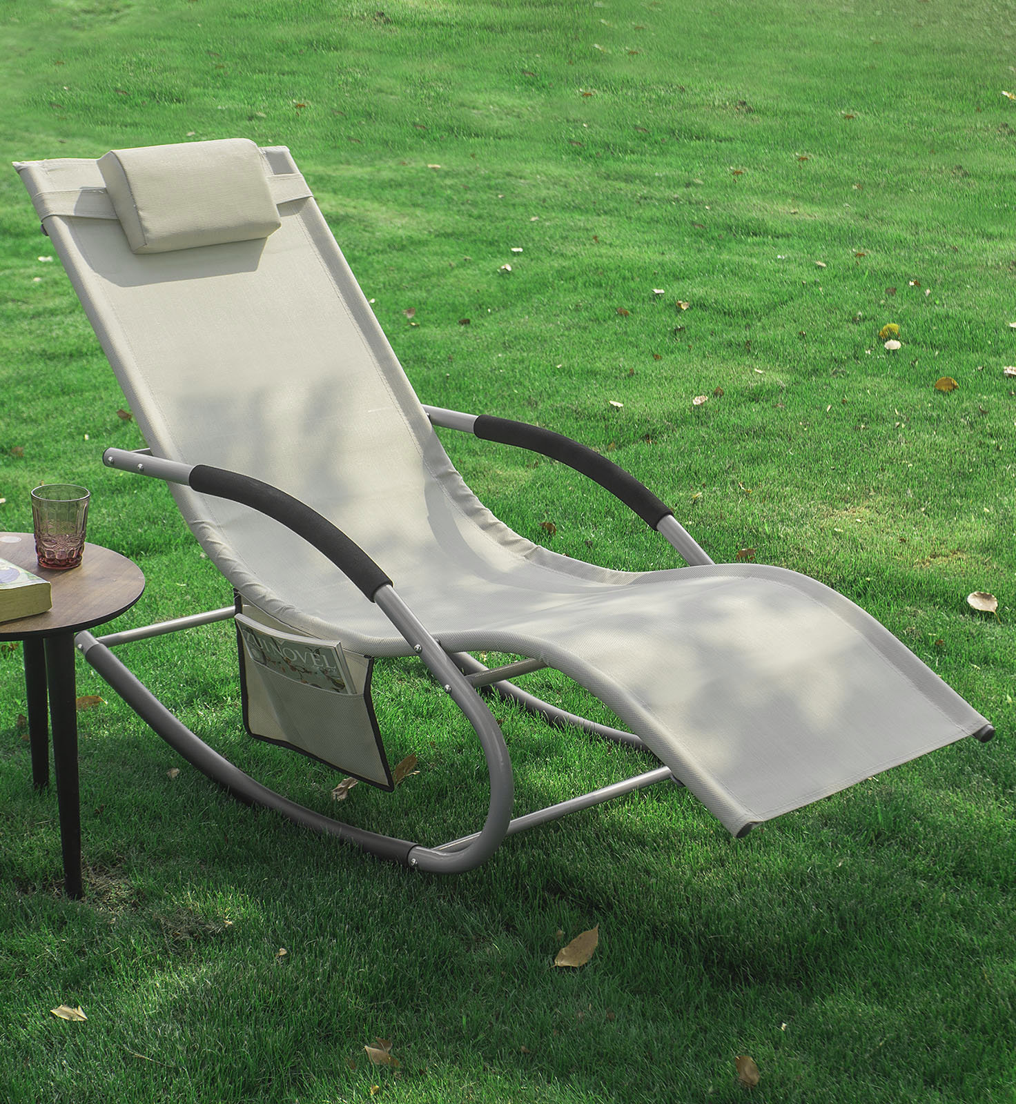 17 Stories Gartenliege Skakli Mit Auflage Bewertungen Wayfair De