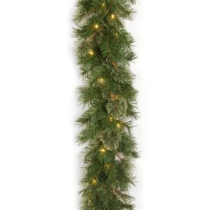 Pre-Lit Atlanta Mixed Cashmere Pine Artificial Christmas Garland
