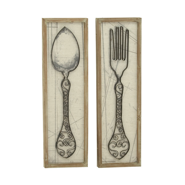 August Grove Superior Spoon And Fork Wall Décor Set Reviews Wayfair