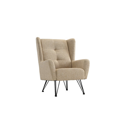 Marrufo Armchair Mercury Row Upholstery Color Beige Mercury Row Upholstery Color Beige
