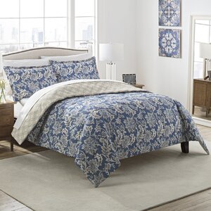 Coggeshall 3 Piece Reversible Comforter Set