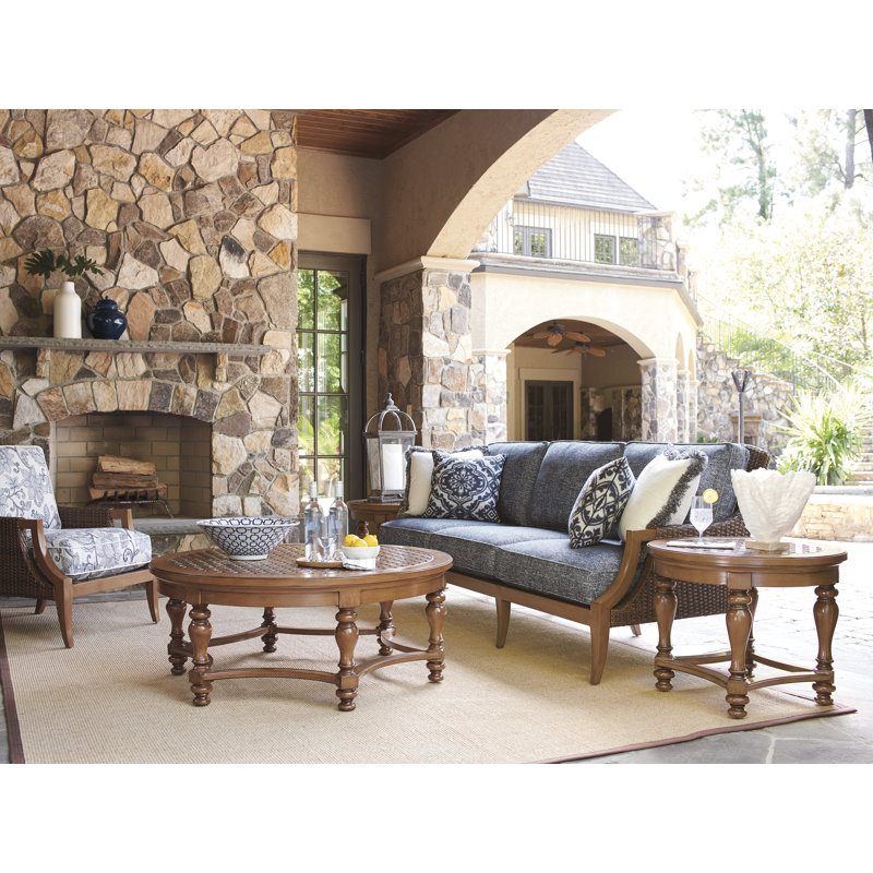 Tommy Bahama Outdoor Harbor Isle 5 Piece Deep Seating Group With Cushions Wayfair