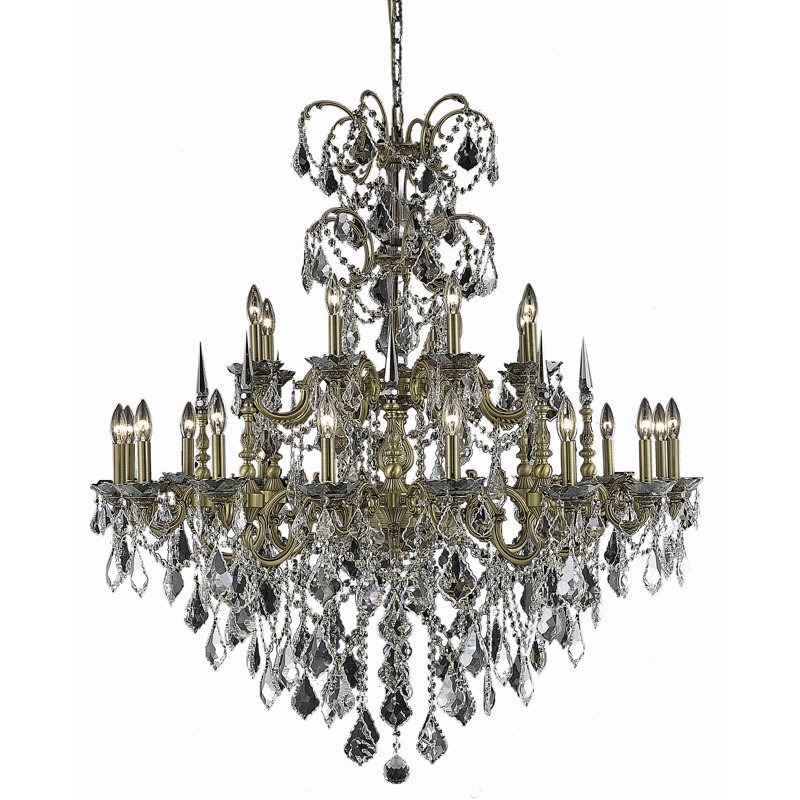 Rosdorf Park Cherie 24 Light Candle Style Tiered Chandelier Wayfair