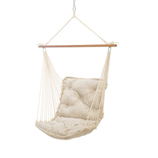 Go to store & view more images Wilcoxen Tufted Single Sunbrella Chair Hammock by Bungalow Rose