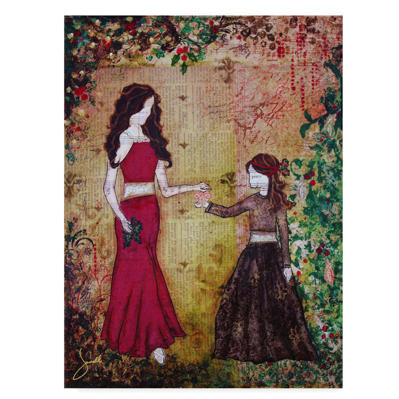 Trademark Art Deck The Halls Acrylic Painting Print On Wrapped