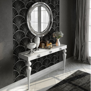 Go to store & view more images Kondo Console Table and Mirror Set by Everly Quinn