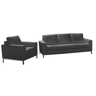 Witney 2 Piece Leather Living Room Set by Orren Ellis