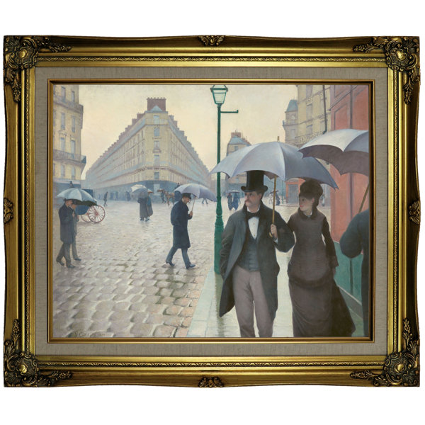 Astoria Grand Paris Street In Rainy Weather 1877 Framed Oil