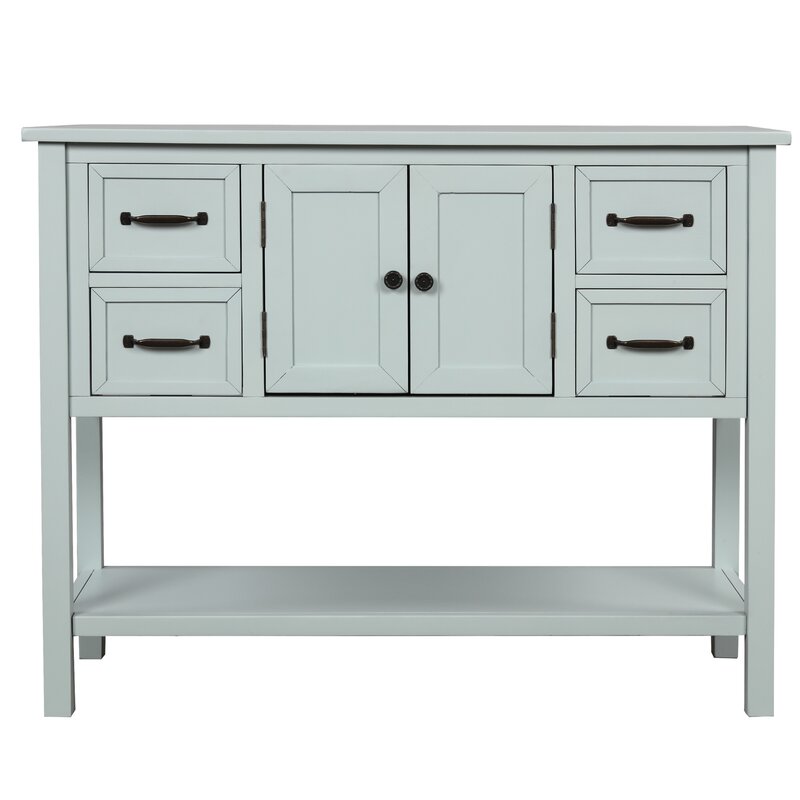 light blue console table