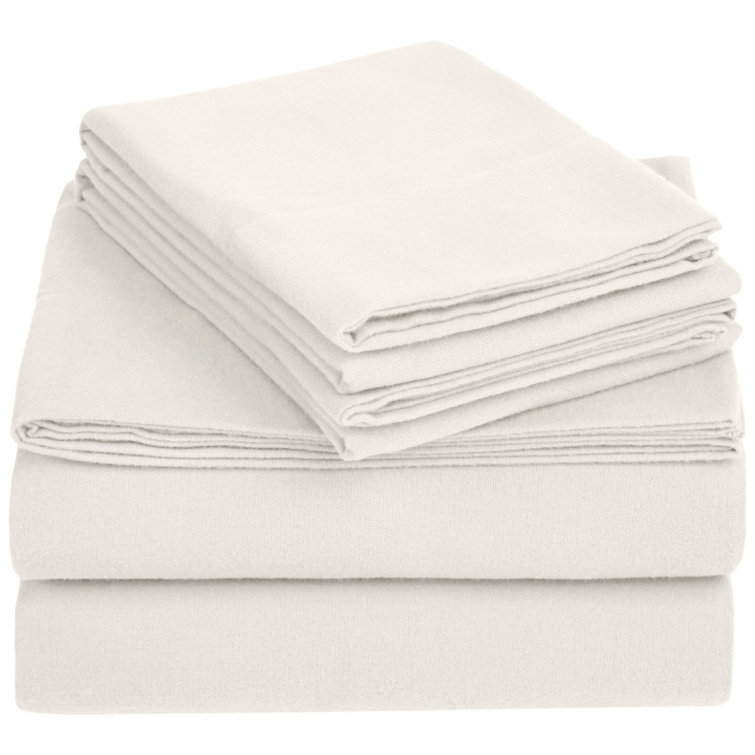 Latitude Run® Ceonna 190 Thread Count 100 Cotton Flannel Sheet Set